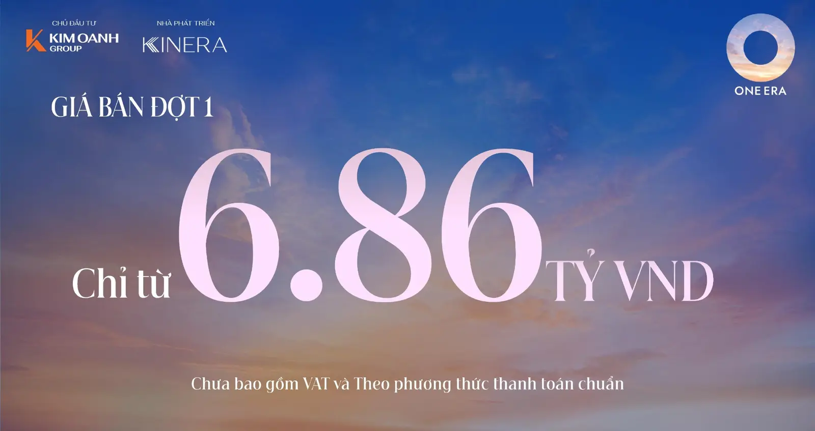 Giá bán One Era đợt 1 từ 6,86 tỷ đồng